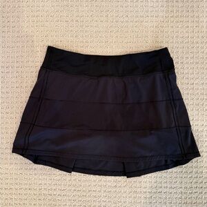 lululemon athletica Black Pace Rival Skirt
